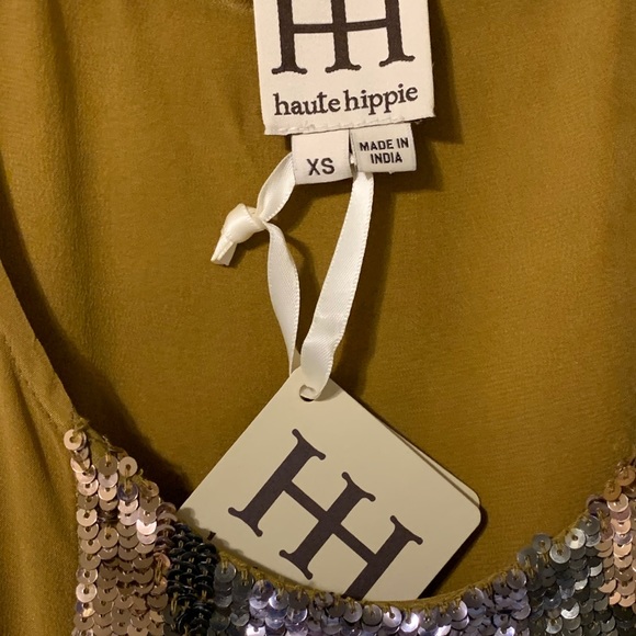 Haute Hippie high low sequin silk dress - Picture 5 of 8